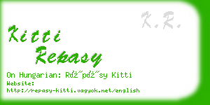 kitti repasy business card